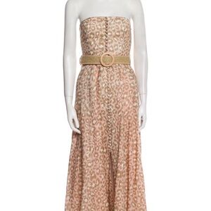 Zimmerman animal print midi length dress.